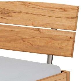Massivholz Bett Wildbuche Ionatico Oberfläche geölt - 216 cm tief – Ansicht 4