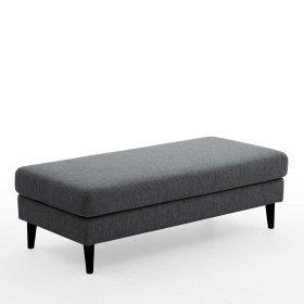 Polsterhocker Sanctos in Anthrazit Webstoff 133 cm breit – Ansicht 2
