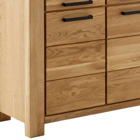 Wohnzimmerschrank Crystoga in Wildeichefarben teilmassiv – Ansicht 5