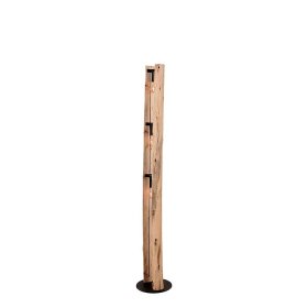 Stehleuchte Morvon aus Metall und Holz 150 cm hoch – Ansicht 3