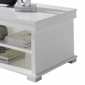 Wohnzimmer Couchtisch Everton in Weiß hochklappbar – Ansicht 4