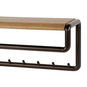 Wandgarderobe Krispa im Industry und Loft Stil mit 8 Kleiderhaken – Ansicht 4