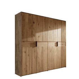 Drehtürenkleiderschrank massiv Snoba 206 cm breit aus Wildeiche Massivholz – Ansicht 1