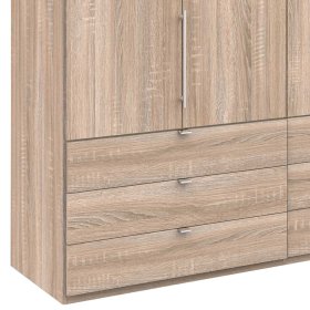 Ankleideschrank Gehvonda mit Falttüren in Eiche Sägerau – Ansicht 4