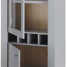 Vitrine Cellossa im Landhausstil mit Flaschenfächern – Ansicht 7
