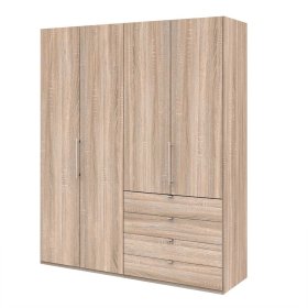 Schlafzimmerkleiderschrank Gehvonda in Eiche Sägerau foliert – Ansicht 1