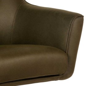 Mikrofaser Sessel Woodstock mit Metallgestell drehbar – Ansicht 6