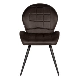 Esszimmerstuhl Mikrofaser Set Chene in Anthrazit & Schwarz 48 cm Sitzhöhe (2er Set) – Ansicht 2