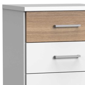 Moderner Nachttisch Cerhard mit drei Schubladen 58 cm hoch – Ansicht 3