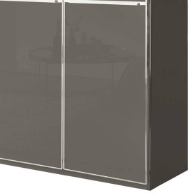Kleiderschrank braun Boplaroma 247 cm breit mit fünf Schubladen – Ansicht 3