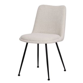 Esszimmerstuhl Corrientes aus Boucle Stoff in modernem Design (2er Set) – Ansicht 1