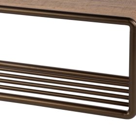 Schuhregal Krispa mit Bügelgestell aus Metall 40 cm hoch – Ansicht 4