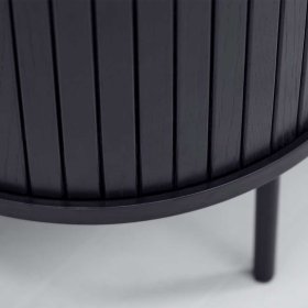 Designcouchtisch Sumatri in Schwarz mit ovaler Tischplatte – Ansicht 3