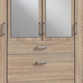 Kleiderschrank mit Spiegeln Estella in Eiche Sägerau 179 cm breit – Ansicht 4
