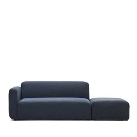 Modul Couch Badryca in Dunkelblau mit einer Armlehne – Ansicht 2