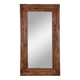 Wandspiegel Pedder aus Teak Recyclingholz 180 cm hoch – Ansicht 1