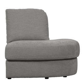 Modulsofa Abschluss Element rechts Fredoco in Grau 44 cm Sitzhöhe – Ansicht 3