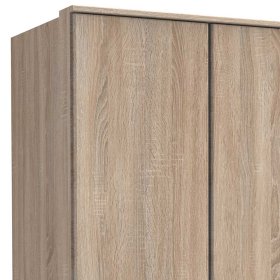Schlafzimmerkleiderschrank Estella in Eiche Sägerau mit drei Schubladen – Ansicht 3
