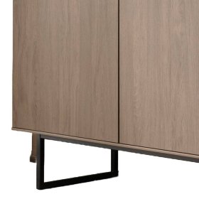TV Wohnwand Anuta in Nussbaumfarben 137 cm hoch (zweiteilig) – Ansicht 7