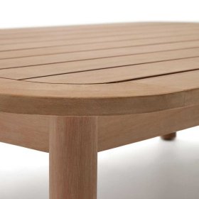 Outdoor Couchtisch Carmel aus Eukalyptusholz 140 cm breit – Ansicht 3