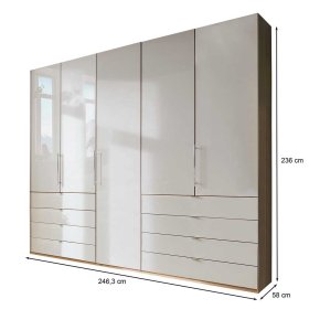 Schlafzimmer Komplett Cnutria in Beige und Eiche Bianco (vierteilig) – Ansicht 10