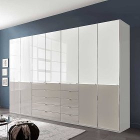 Drehtürschrank Latina in modernem Design Front glasbeschichtet – Ansicht 2