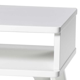 Skandi Design Nachtkonsole Macorys in Weiß aus Buche Massivholz – Ansicht 3