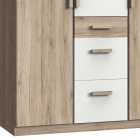 Jugendzimmer komplett Nokadura in Eiche San Remo und Weiß (siebenteilig) – Ansicht 6