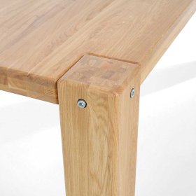 Tisch Esszimmer Mocorapo aus Wildeiche Massivholz geölt – Ansicht 4