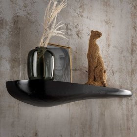 Metall Wandboard Ocoa in Schwarz 75 cm breit – Ansicht 1