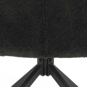2 Stühle in Anthrazit Dorotha aus Boucle Stoff und Metall (2er Set) – Ansicht 10