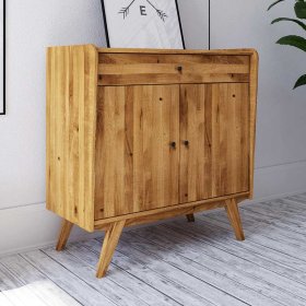 Vollholzkommode Carilla aus Wildeiche Massivholz 100 cm breit – Ansicht 3