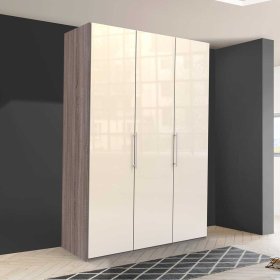 Jugendkleiderschrank Xeny mit Falttüren glasbeschichtet – Ansicht 3