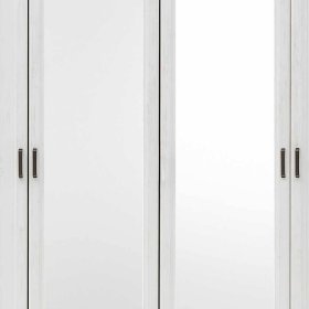 Schlafzimmer Dymco im Landhausstil in Holzoptik Pinie weiß (fünfteilig) – Ansicht 14