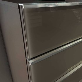 Kommode Boplaroma mit sechs Schubladen Front glasbeschichtet – Ansicht 4
