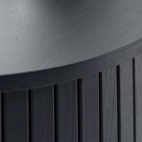 Designcouchtisch Sumatri in Schwarz mit ovaler Tischplatte – Ansicht 4