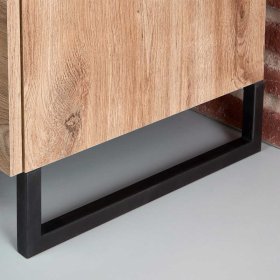 Wäschekommode Tananoa in Plankeneiche Holzoptik mit Bügelgestell – Ansicht 5