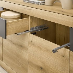 Wohnzimmereinrichtung Badehma in Eichefarben und Dunkelgrau (zweiteilig) – Ansicht 6