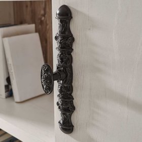 TV Wohnwand Flurencina im Landhaus Design in Weiß Pinie (vierteilig) – Ansicht 7