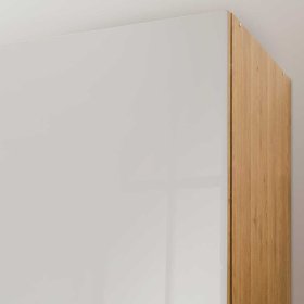 3 türiger Schrank Veyfas für Schlafzimmer in Beige und Eiche – Ansicht 5