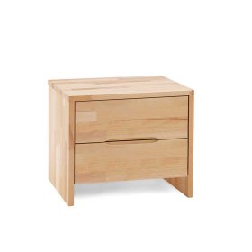Doppelbett Set Ambo aus Kernbuche massiv mit Nachtkonsolen (dreiteilig) – Ansicht 8