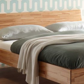 Massivbett Fabricus aus Kernbuche geölt mit Nachttisch (zweiteilig) – Ansicht 5