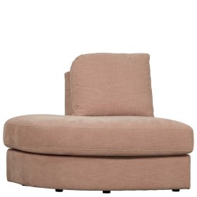 Modulsofa Abschluss Element links Oktamian aus Webstoff in Rosa – Ansicht 4