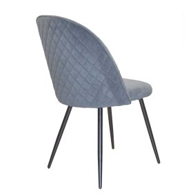 Stühle Esszimmer Polaris in Grau und Schwarz mit 48 cm Sitzhöhe (4er Set) – Ansicht 4