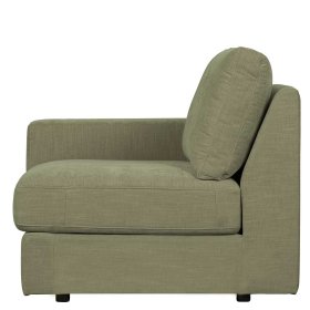 Couch Element mit Armlehne links Karyon in Graugrün - Modulsofa – Ansicht 6