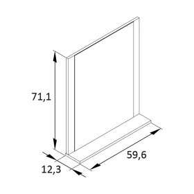 Skandi Design Dielenset Curtus in Schwarz 175 cm hoch (vierteilig) – Ansicht 16