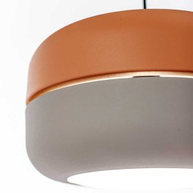 Design Hängelampe Novara in Rosa und Grau 150 cm hoch – Ansicht 4