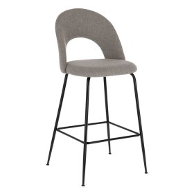Tresenhocker Viramiru in Hellgrau & Schwarz 63 cm Sitzhöhe (4er Set) – Ansicht 2