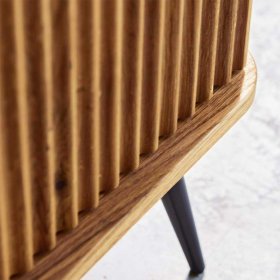 Fernsehboard Massivholz Clantica aus Wildeiche und Metall 180 cm breit – Ansicht 5