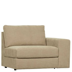 Sofa Element mit Armlehne rechts Pilamonia in Beige aus Webstoff – Ansicht 3